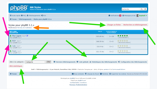 phpBB - extension - Hotschi's Downloads - Page d’une catégorie de téléchargements - Actions disponibles.png