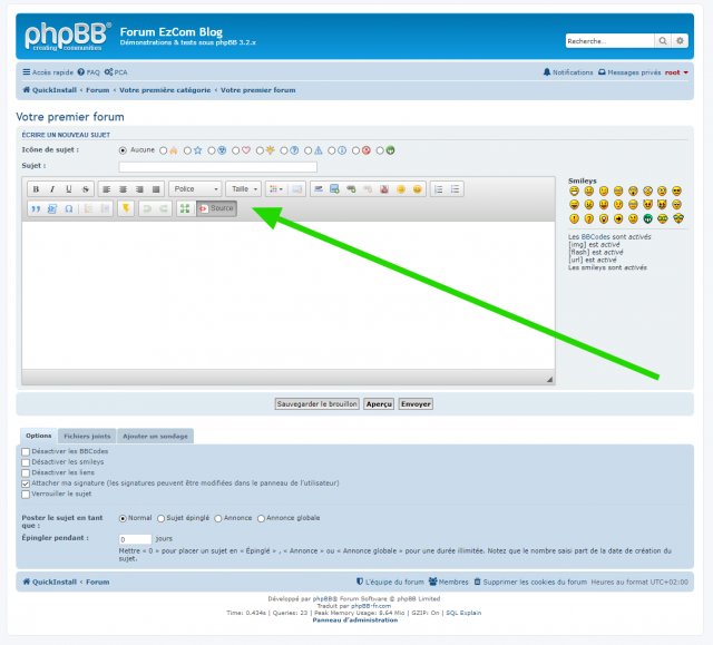 Éditeur de texte avancé Rin - page de rédaction d’un nouveau sujet.png (264.28 Kio) Vu 90218 fois Éditeur de texte avancé Rin - page de rédaction d’un nouveau sujet.png